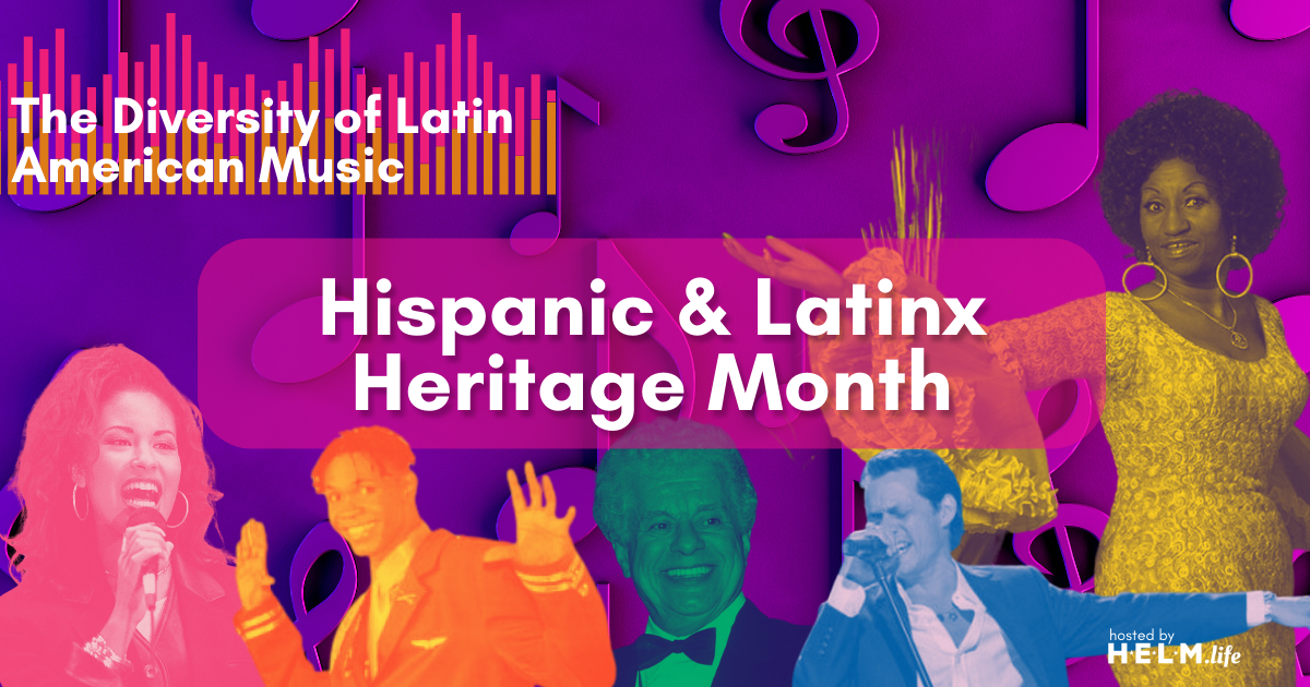 Purple icon about latin american music