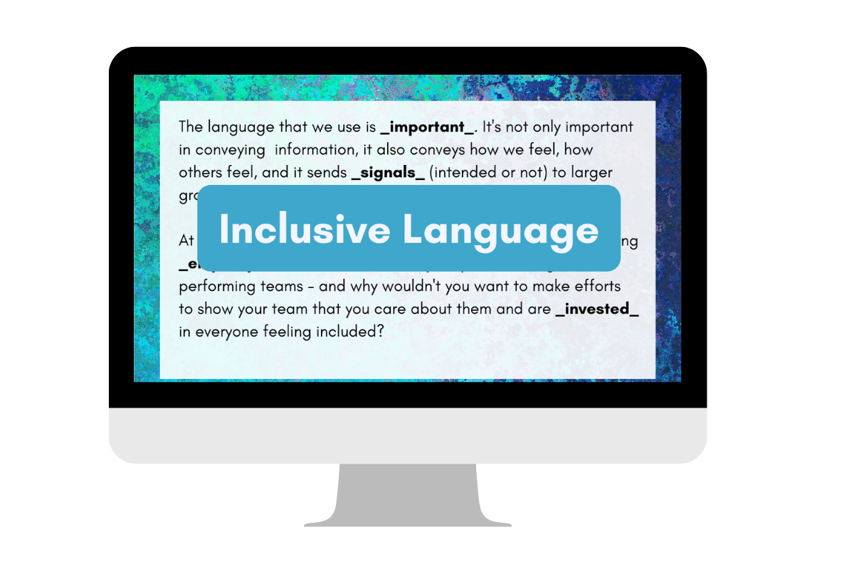 Inclusive Language